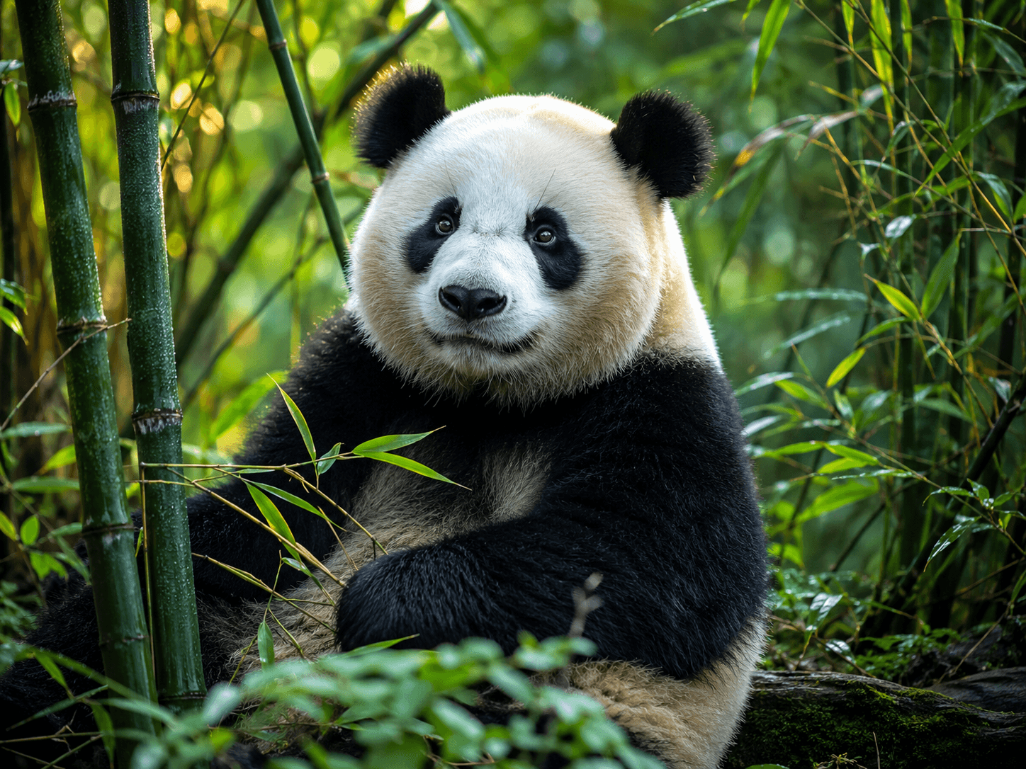 Giant panda at the Chengdu reserve